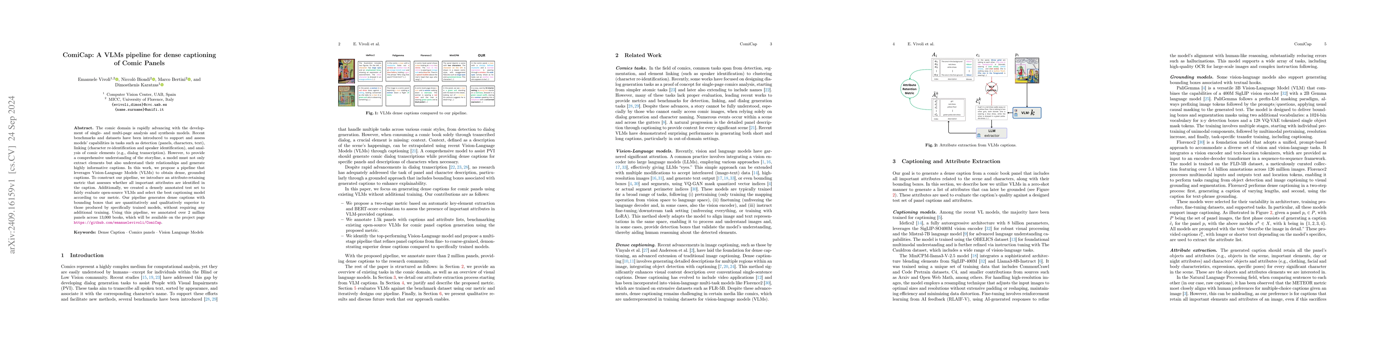 Thumbnail for ComiCap: A VLMs pipeline for dense captioning of Comic Panels