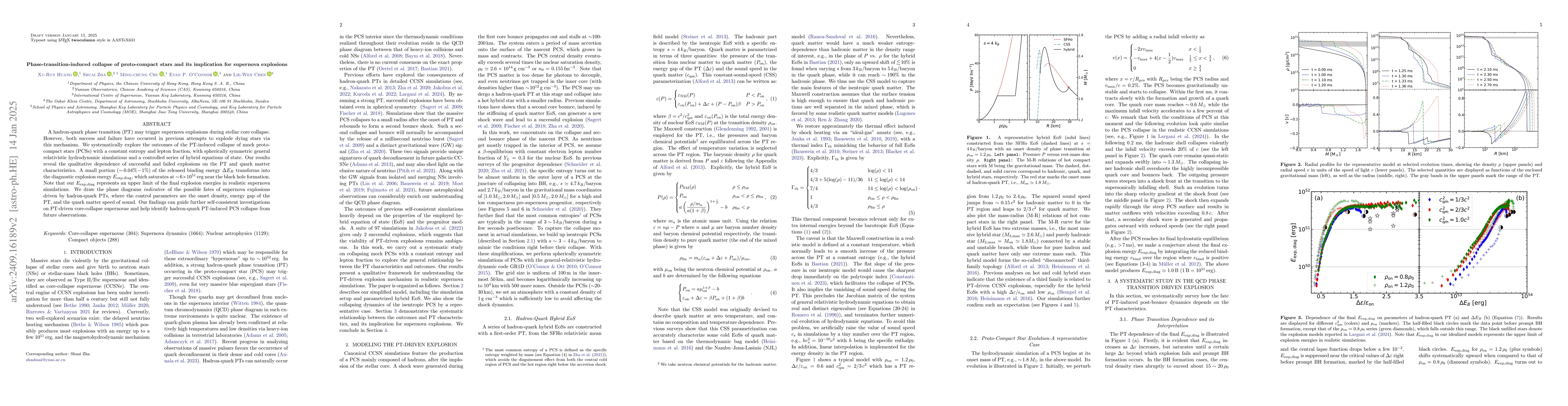 Thumbnail for On the explosion engine of supernovae driven by a hadron-quark phase
  transition