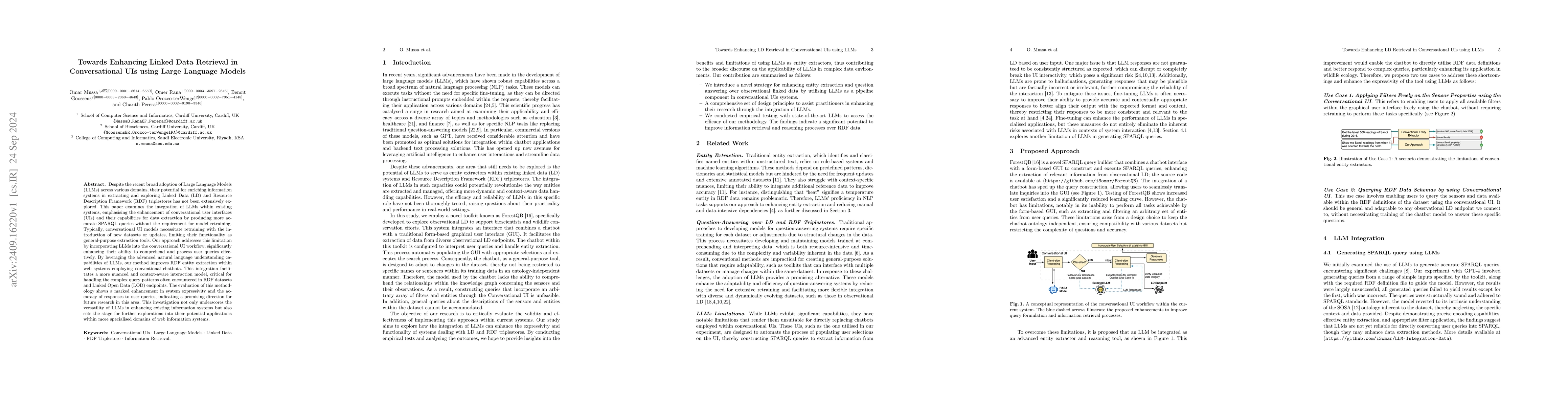 Thumbnail for Towards Enhancing Linked Data Retrieval in Conversational UIs using
  Large Language Models