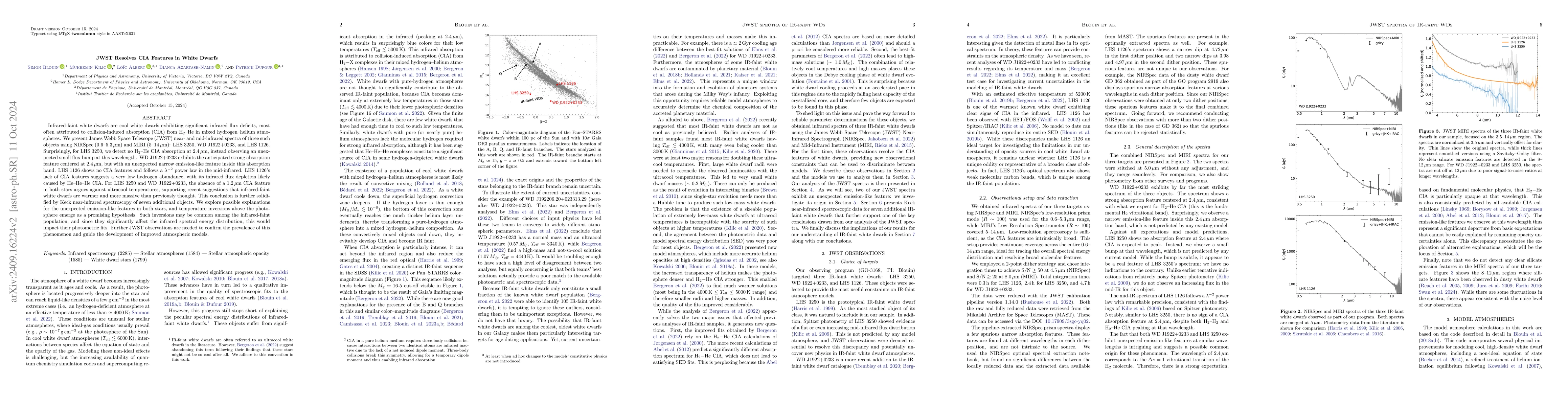 Thumbnail for JWST Resolves CIA Features in White Dwarfs
