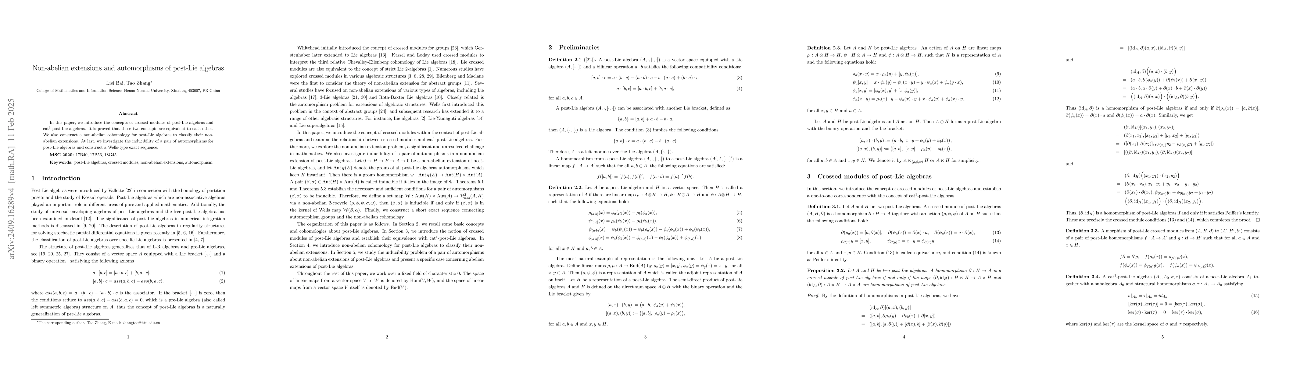 Thumbnail for Non-abelian extensions and automorphisms of anti-pre-Lie algebras
