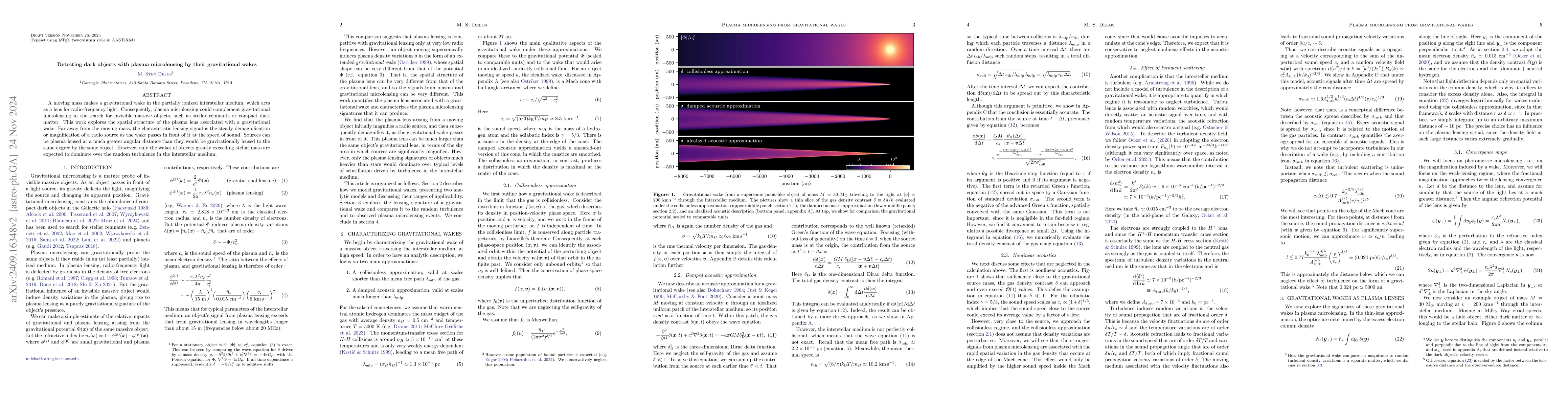 Thumbnail for Detecting dark objects with plasma microlensing by their gravitational
  wakes