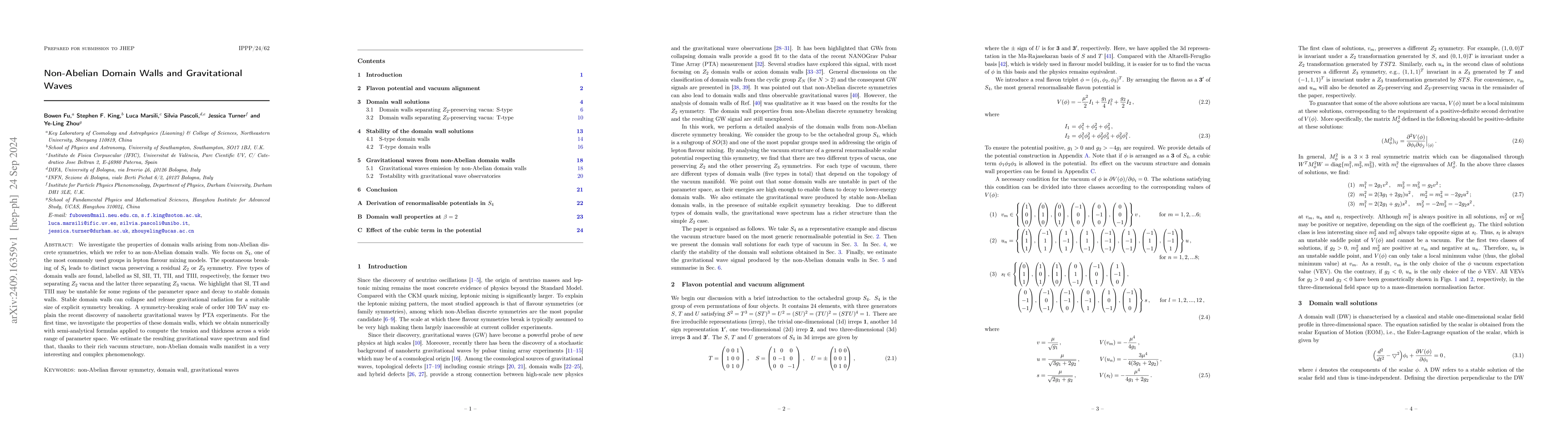 Thumbnail for Non-Abelian Domain Walls and Gravitational Waves