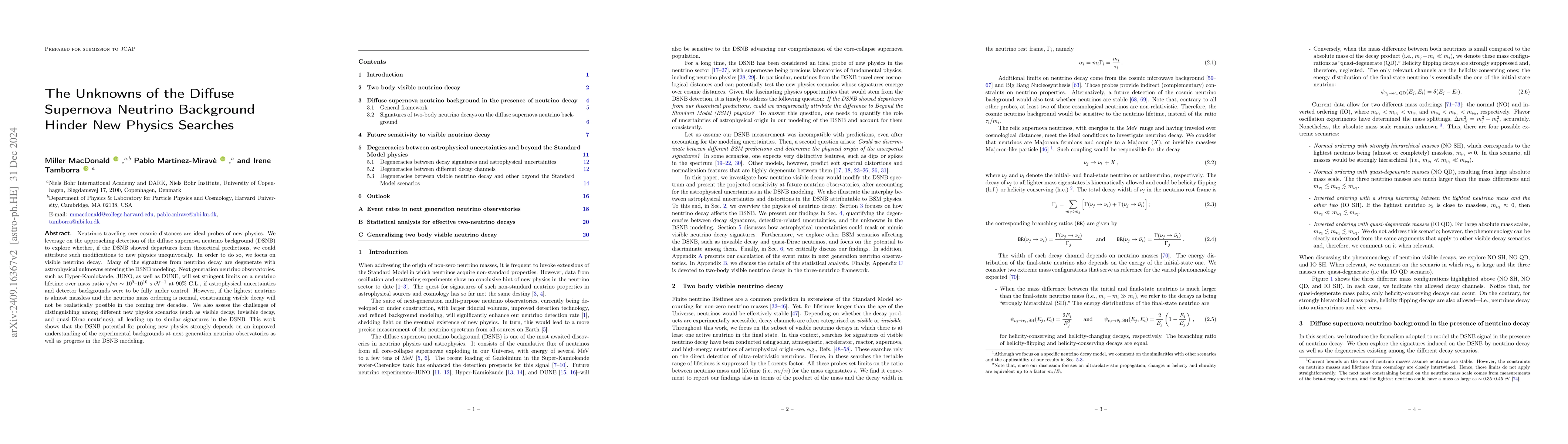 Thumbnail for The Unknowns of the Diffuse Supernova Neutrino Background Hinder New
  Physics Searches