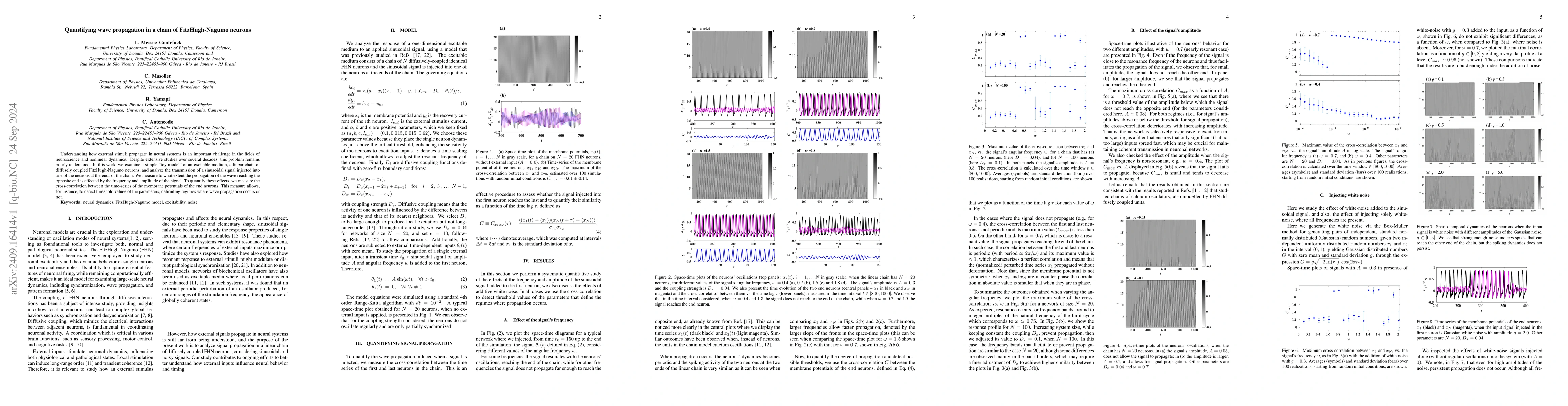 Thumbnail for Quantifying wave propagation in a chain of FitzHugh-Nagumo neurons