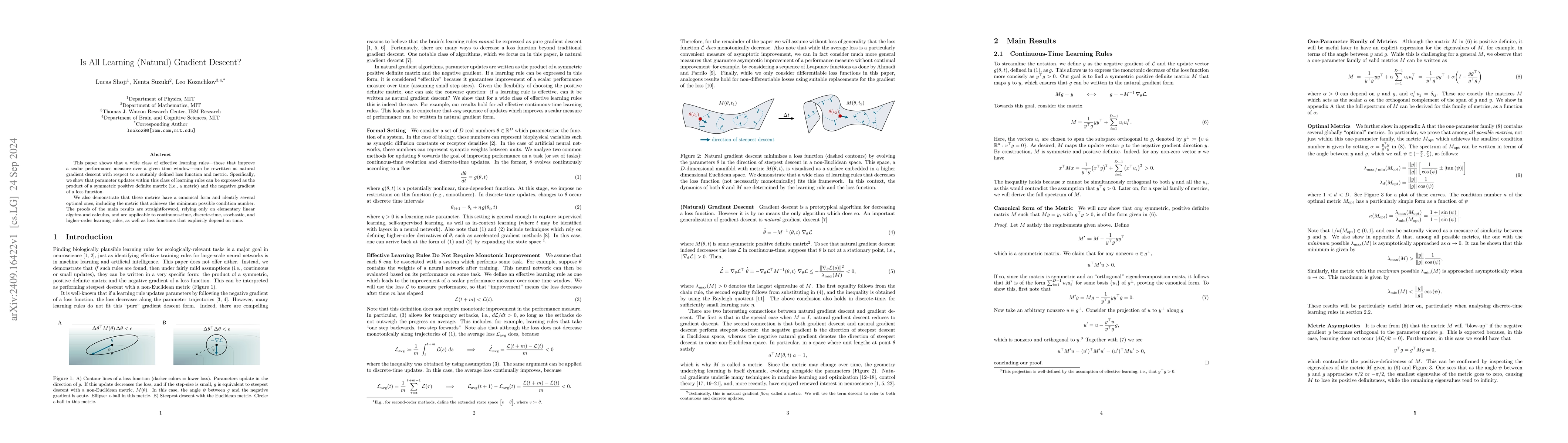 Thumbnail for Is All Learning (Natural) Gradient Descent?