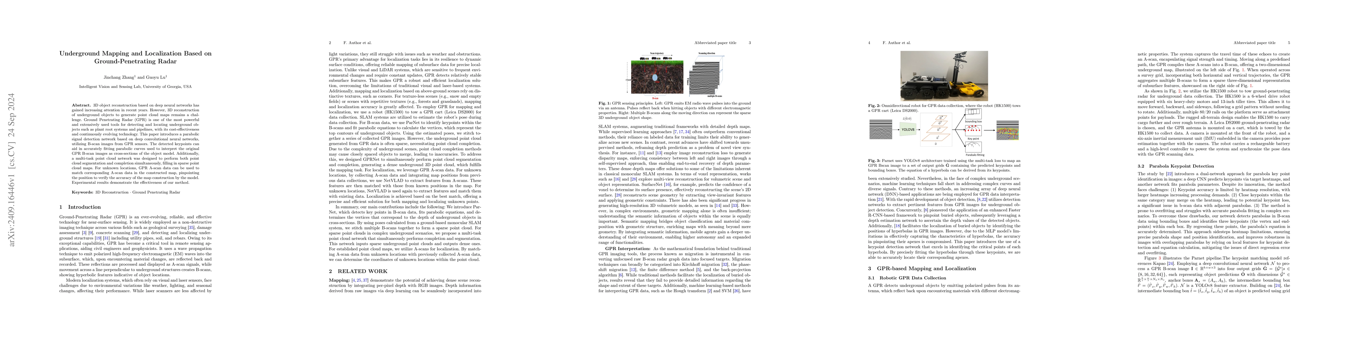 Thumbnail for Underground Mapping and Localization Based on Ground-Penetrating Radar