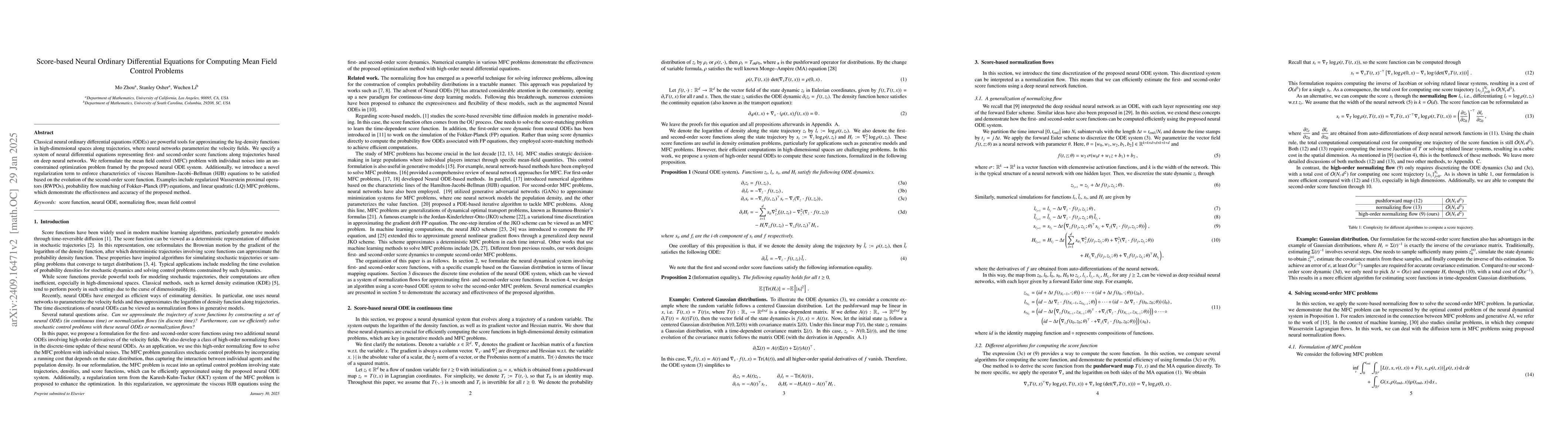 Thumbnail for Score-based Neural Ordinary Differential Equations for Computing Mean
  Field Control Problems
