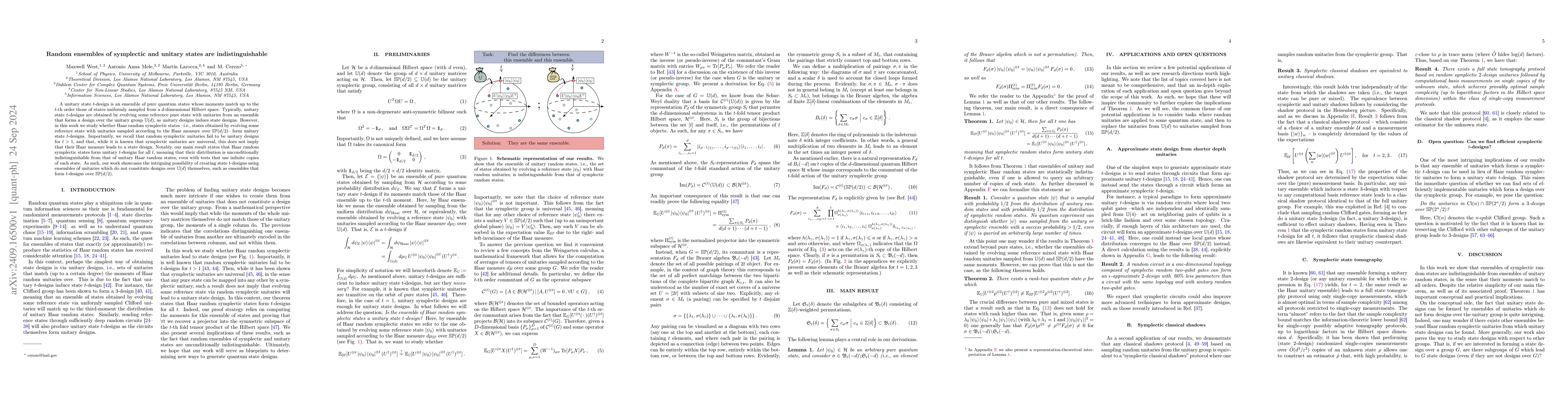 Thumbnail for Random ensembles of symplectic and unitary states are indistinguishable