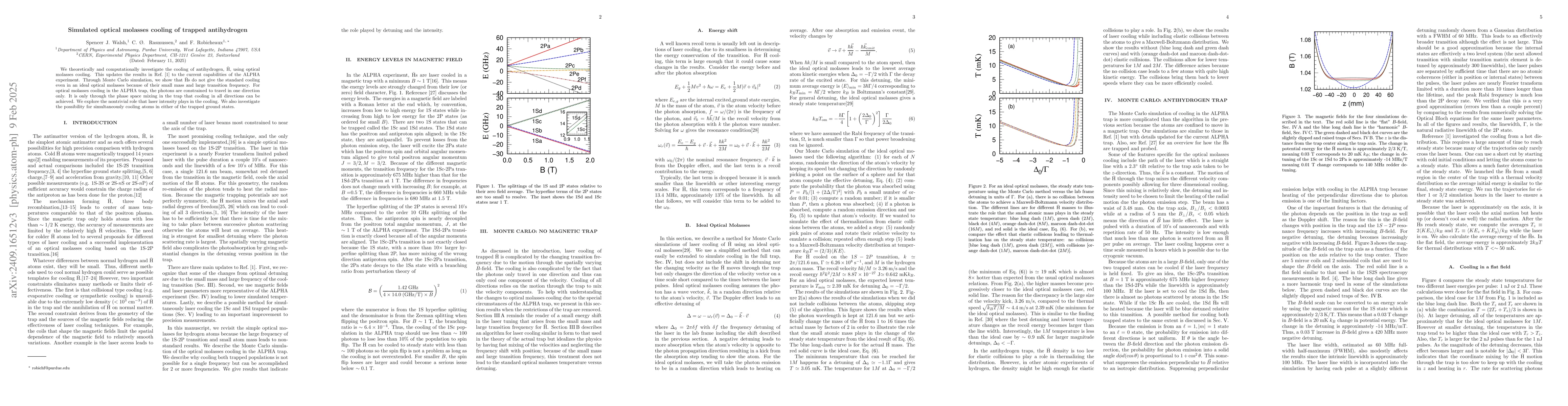 Thumbnail for Simulated optical molasses cooling of trapped antihydrogen