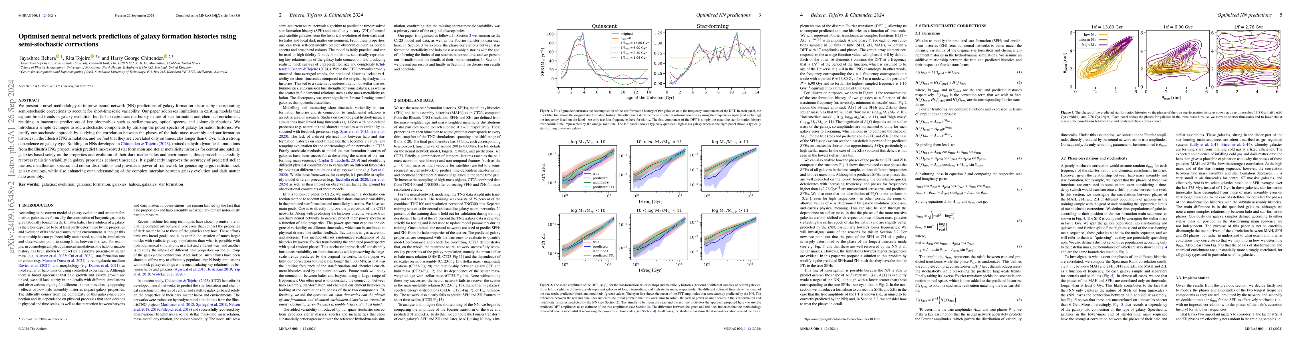 Thumbnail for Optimised neural network predictions of galaxy formation histories using
  semi-stochastic corrections