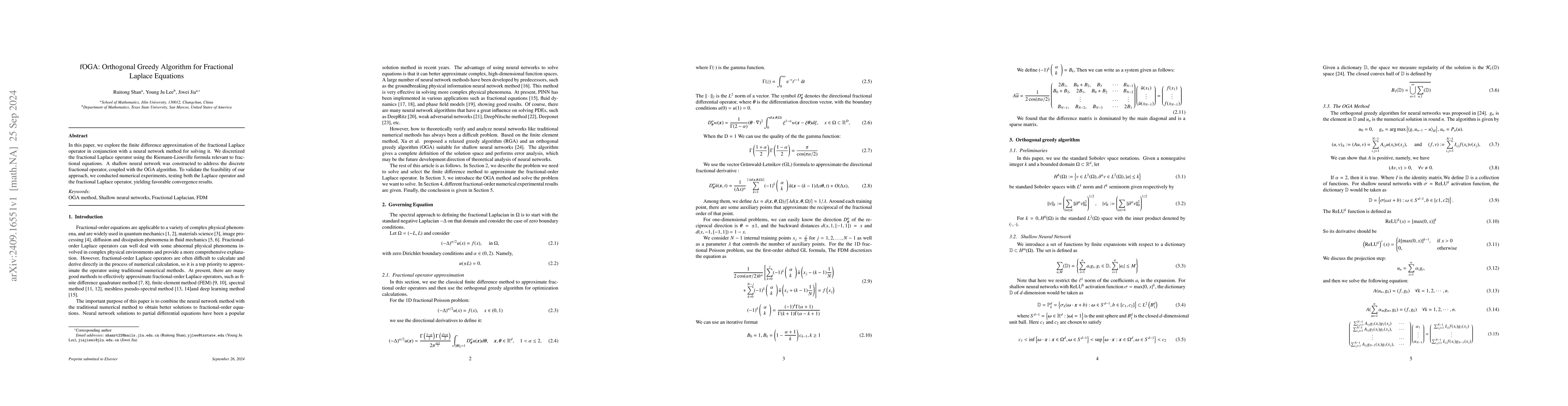 Thumbnail for fOGA: Orthogonal Greedy Algorithm for Fractional Laplace Equations