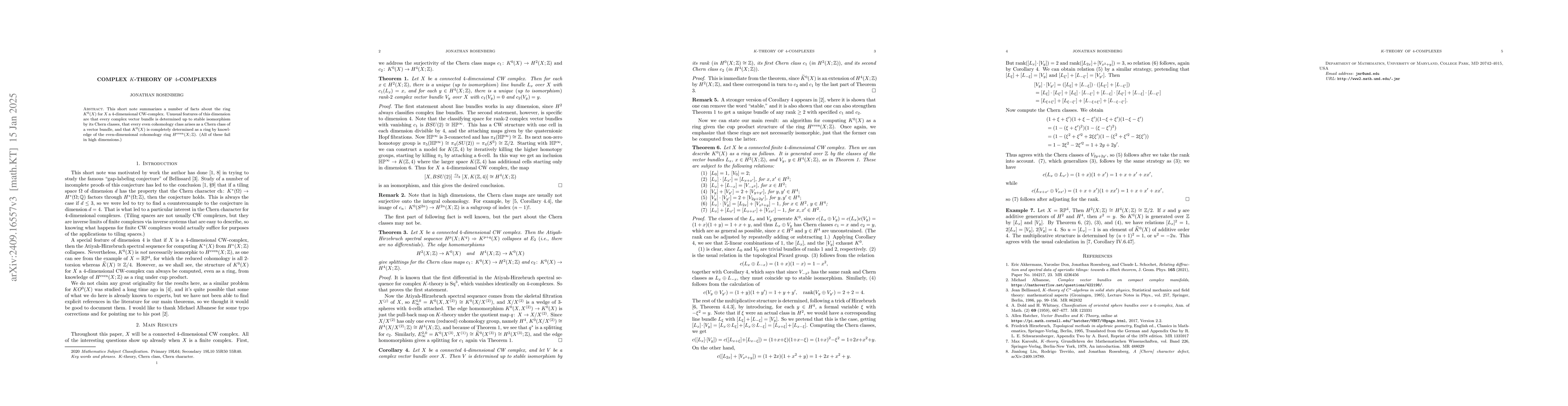 Thumbnail for Complex K-theory of 4-complexes