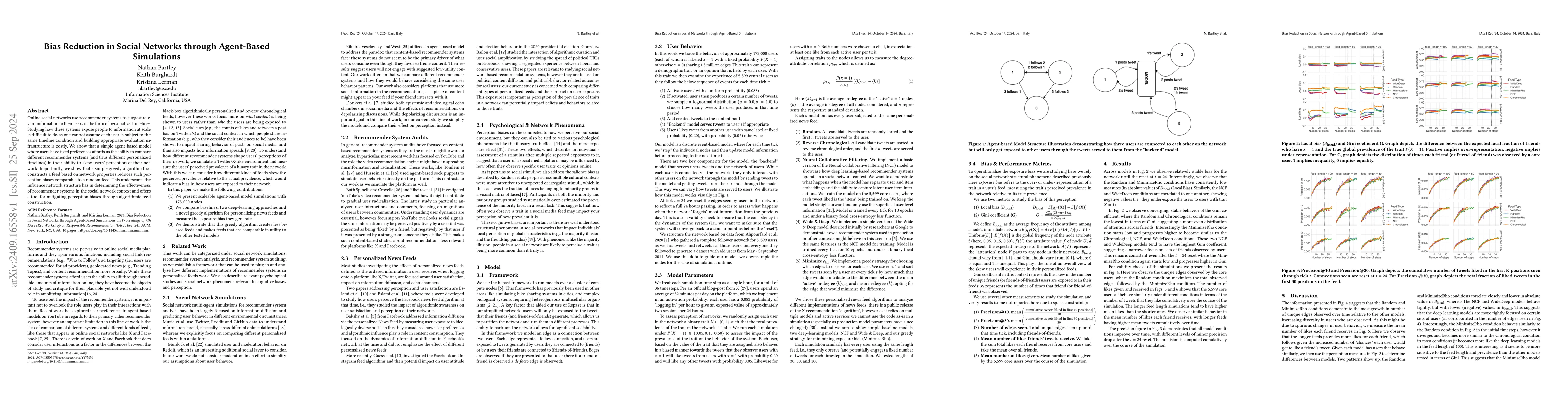 Thumbnail for Bias Reduction in Social Networks through Agent-Based Simulations