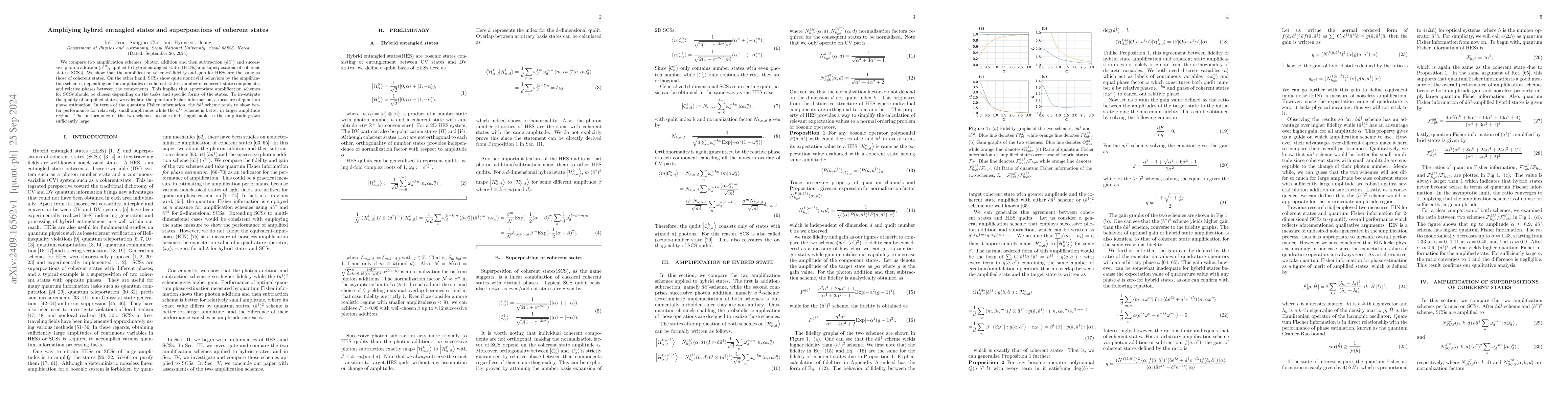 Thumbnail for Amplifying hybrid entangled states and superpositions of coherent states