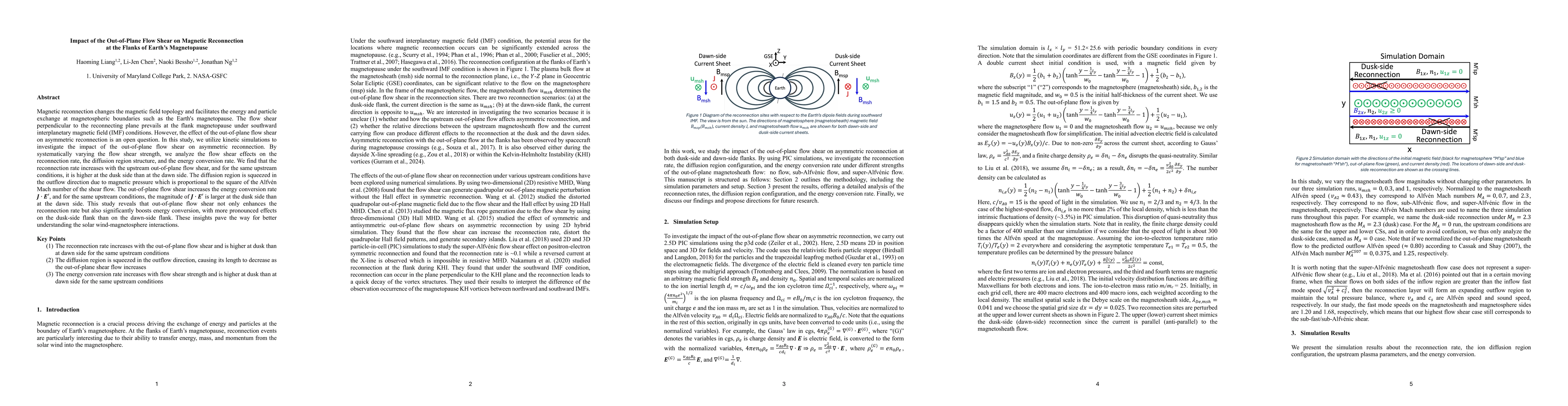 Thumbnail for Impact of the Out-of-Plane Flow Shear on Magnetic Reconnection at the
  Flanks of Earth's Magnetopause