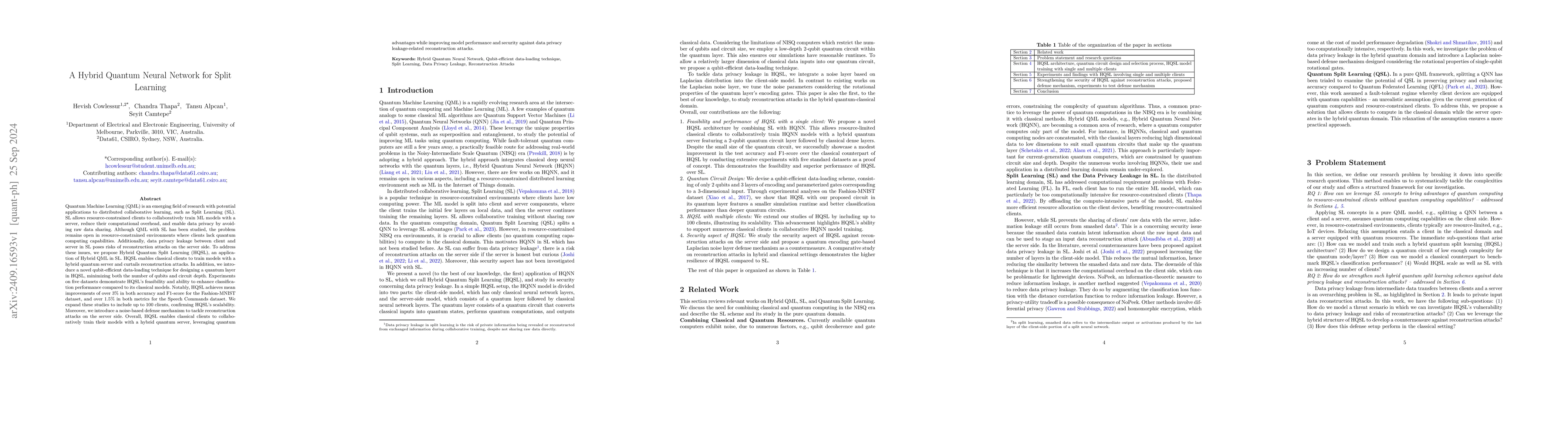 Thumbnail for A Hybrid Quantum Neural Network for Split Learning