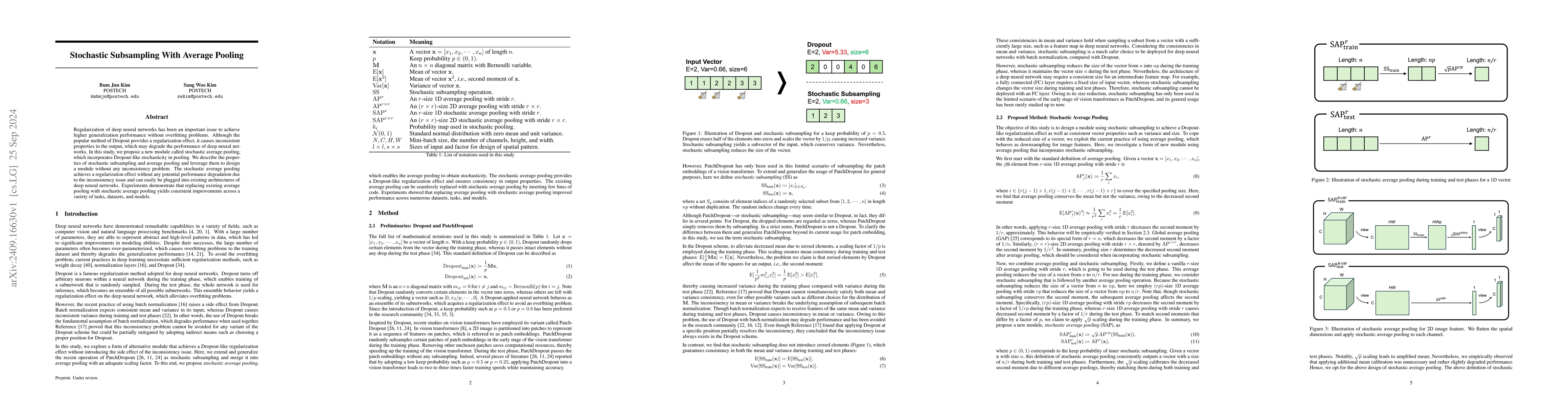 Thumbnail for Stochastic Subsampling With Average Pooling
