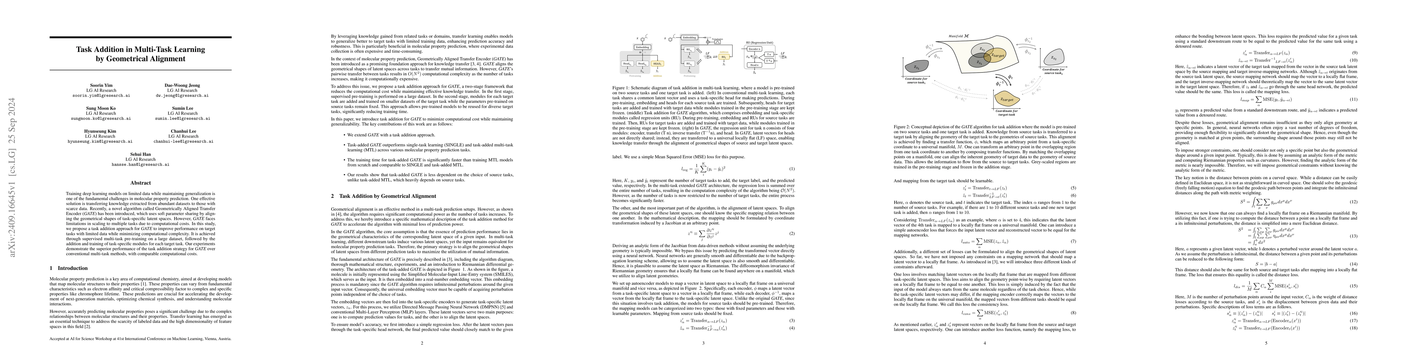 Thumbnail for Task Addition in Multi-Task Learning by Geometrical Alignment