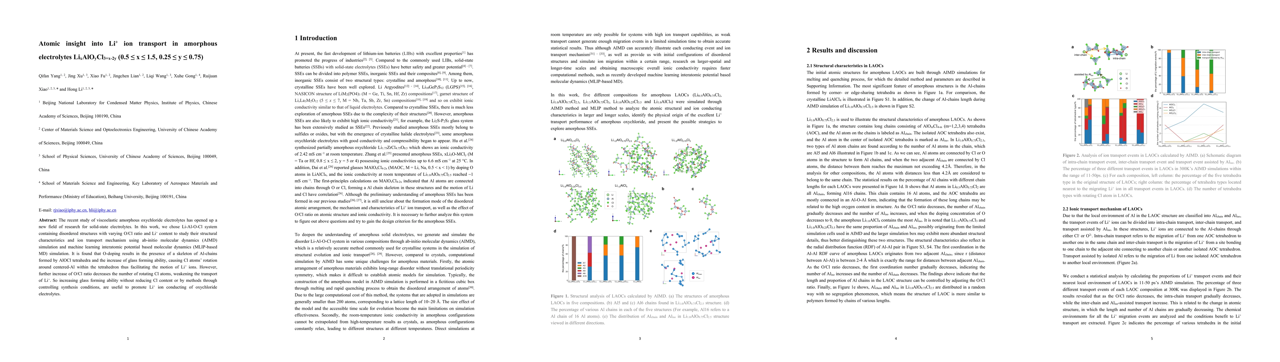 Thumbnail for Atomic insight into Li$^+$ ion transport in amorphous electrolytes
  Li$_x$AlO$_y$Cl$_{3+x-2y}$ (0.5 $\leq$ x $\leq$ 1.5, 0.25 $\leq$ y $\leq$
  0.75)