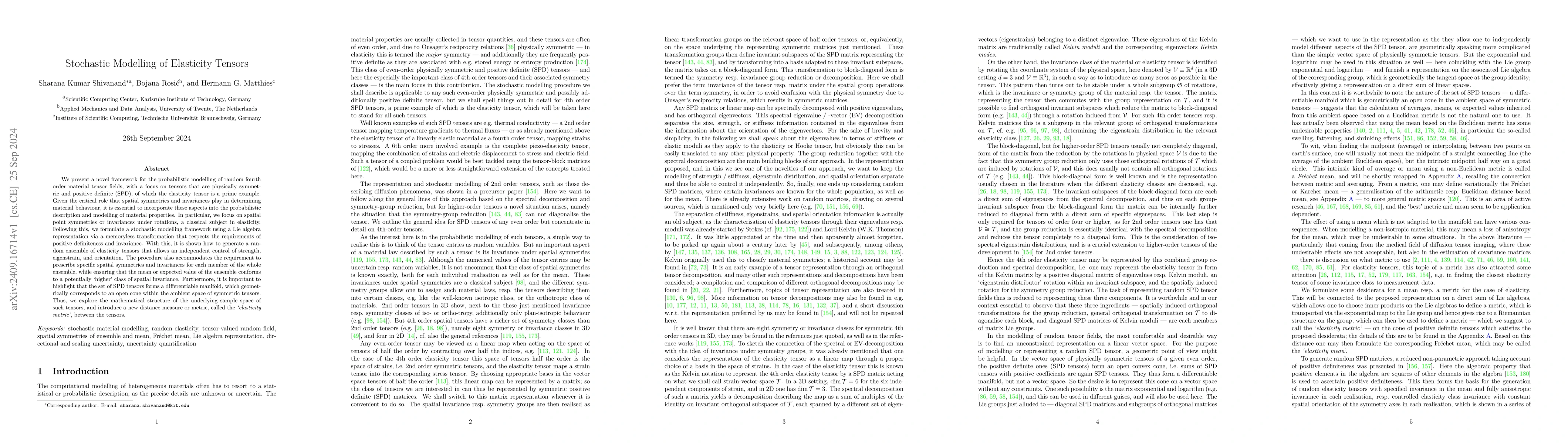 Thumbnail for Stochastic Modelling of Elasticity Tensors