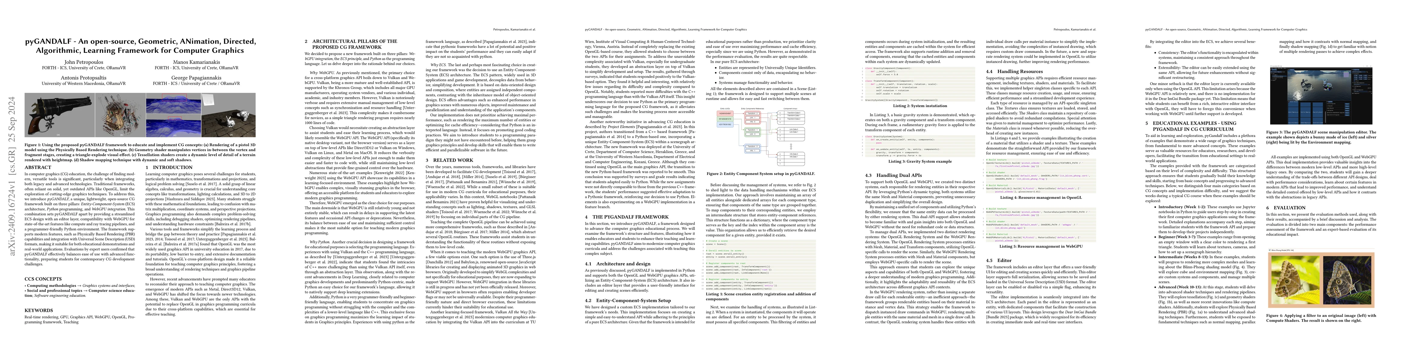 Thumbnail for pyGANDALF -- An open-source, Geometric, ANimation, Directed,
  Algorithmic, Learning Framework for Computer Graphics