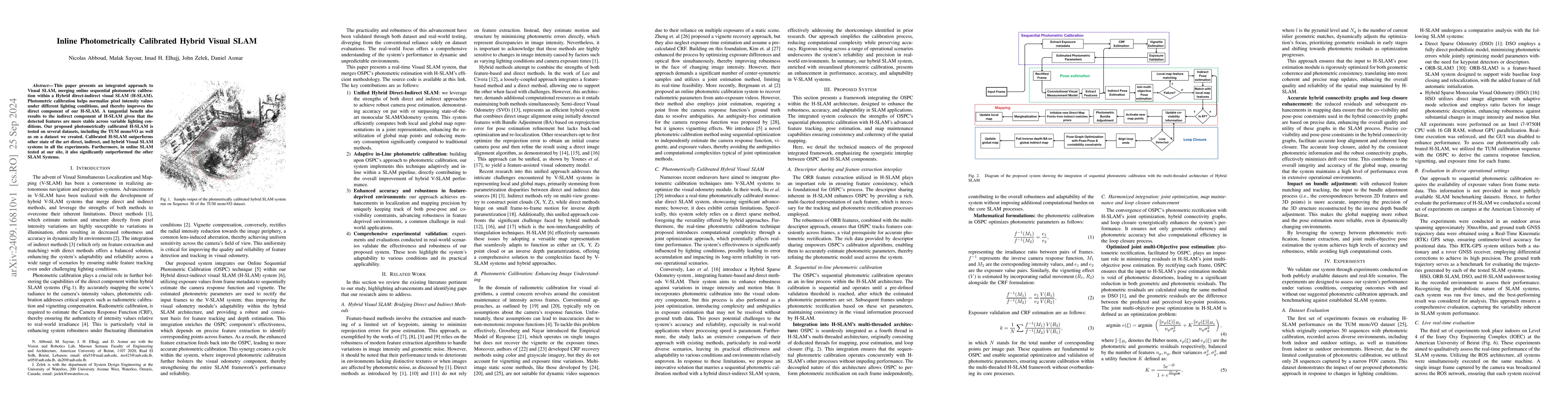 Thumbnail for Inline Photometrically Calibrated Hybrid Visual SLAM