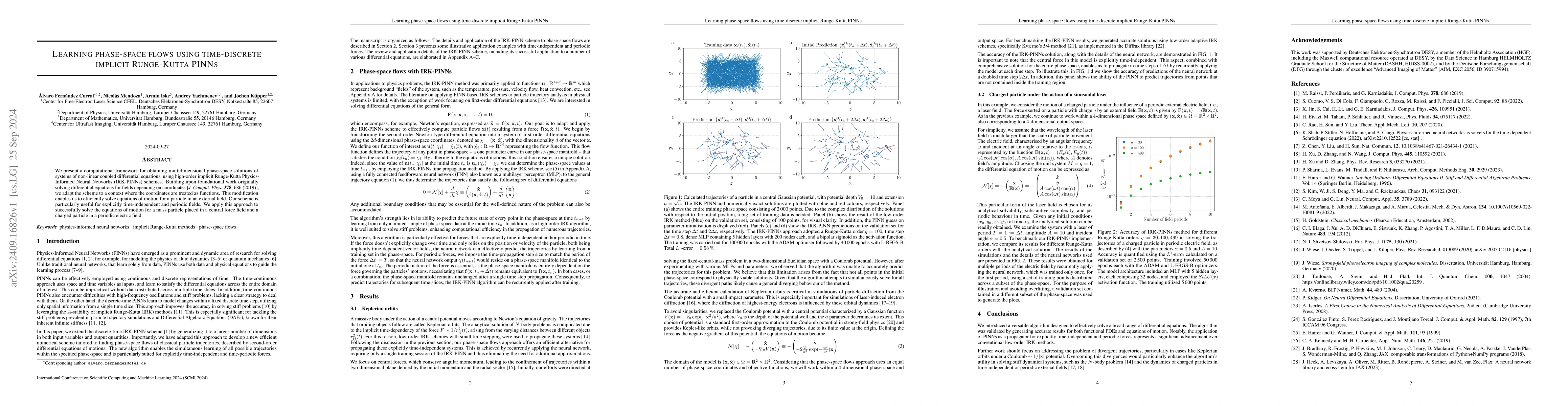 Thumbnail for Learning phase-space flows using time-discrete implicit Runge-Kutta
  PINNs