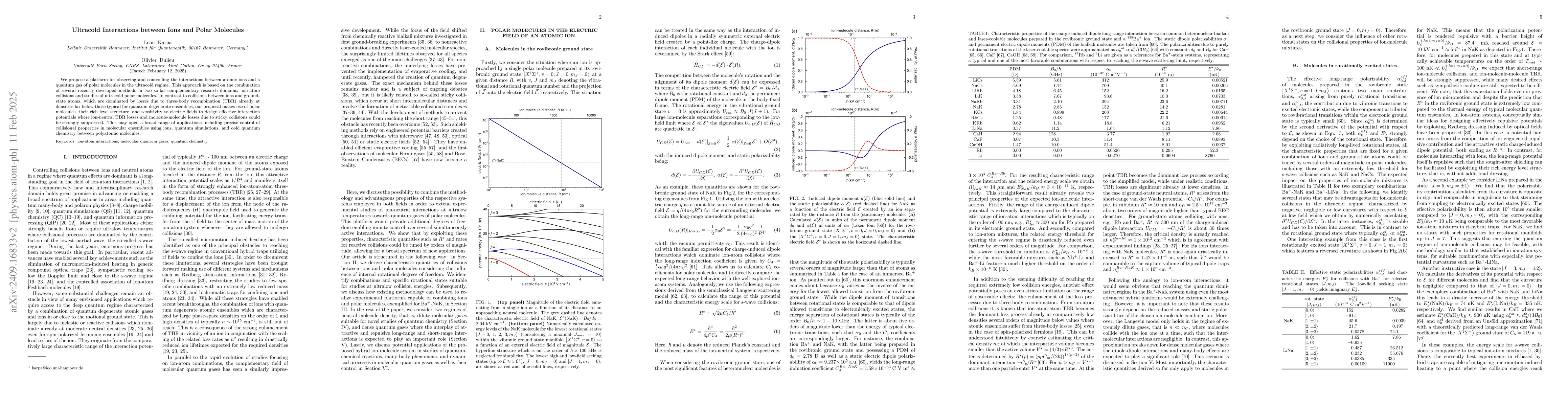 Thumbnail for Ultracold Interactions between Ions and Polar Molecules