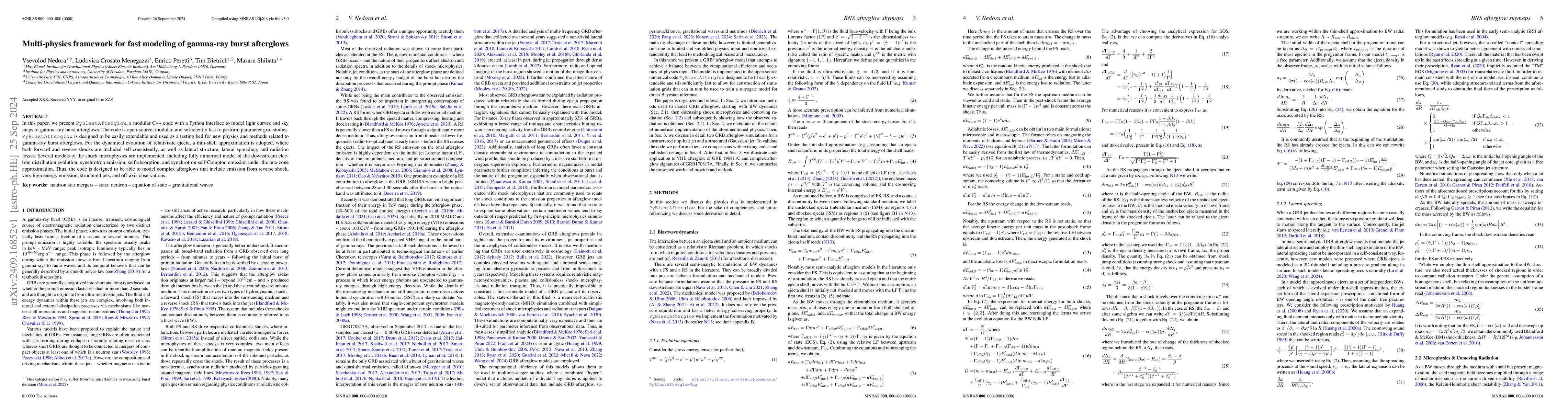 Thumbnail for Multi-physics framework for fast modeling of gamma-ray burst afterglows