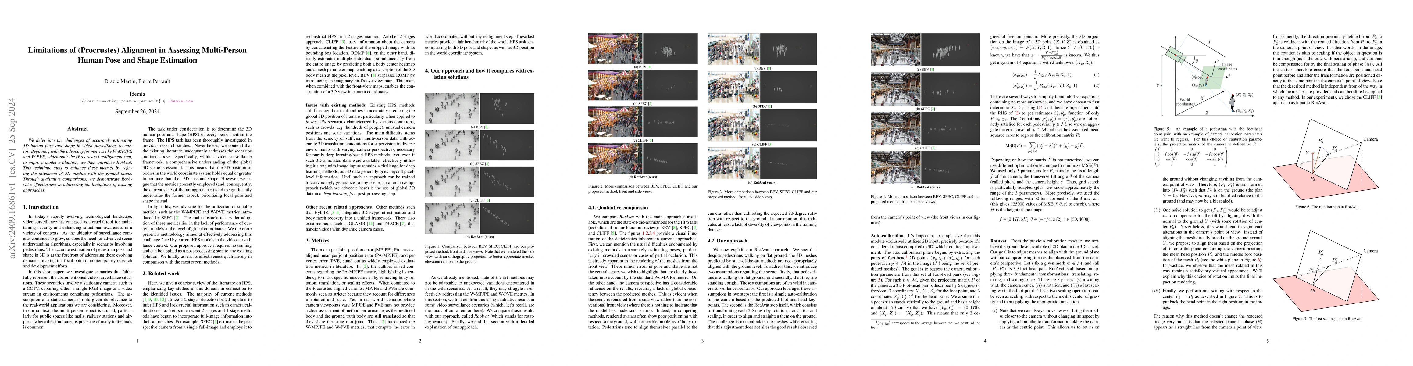 Thumbnail for Limitations of (Procrustes) Alignment in Assessing Multi-Person Human
  Pose and Shape Estimation