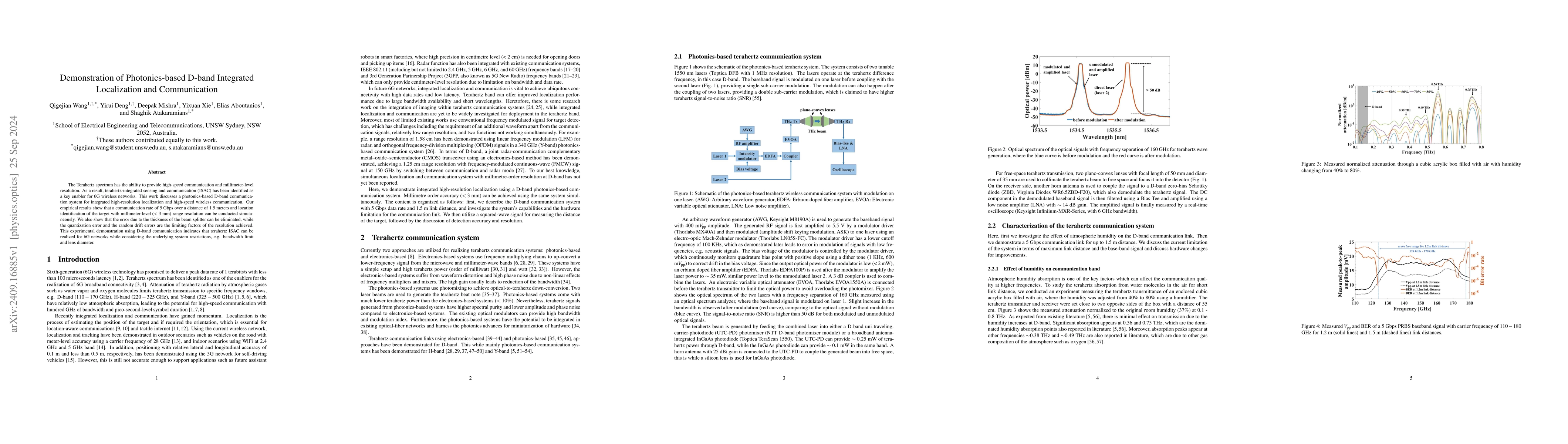 Thumbnail for Demonstration of Photonics-based D-band Integrated Localization and
  Communication