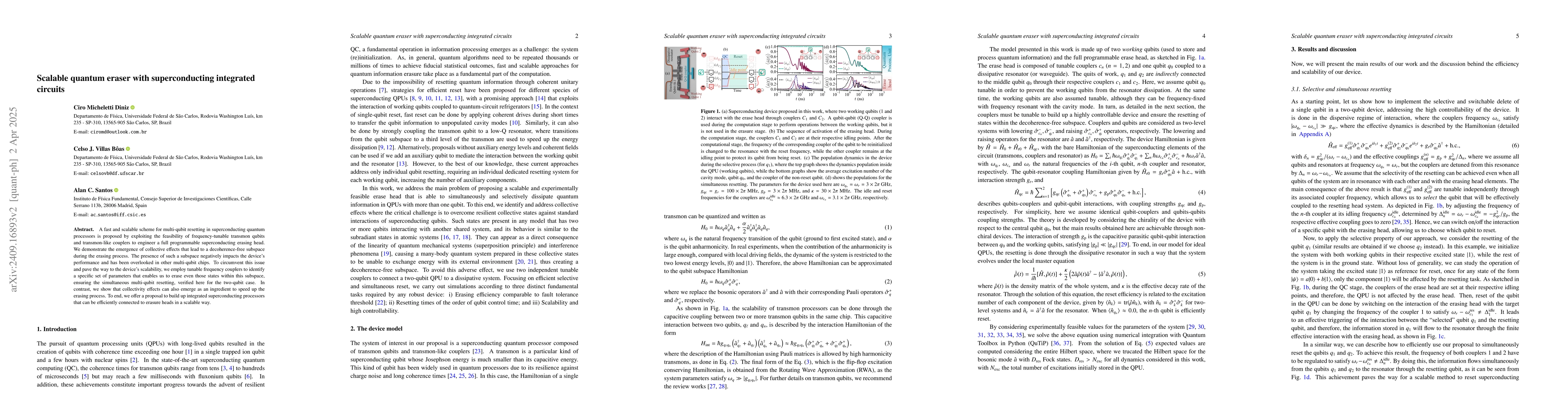 Thumbnail for Scalable quantum eraser for superconducting integrated circuits