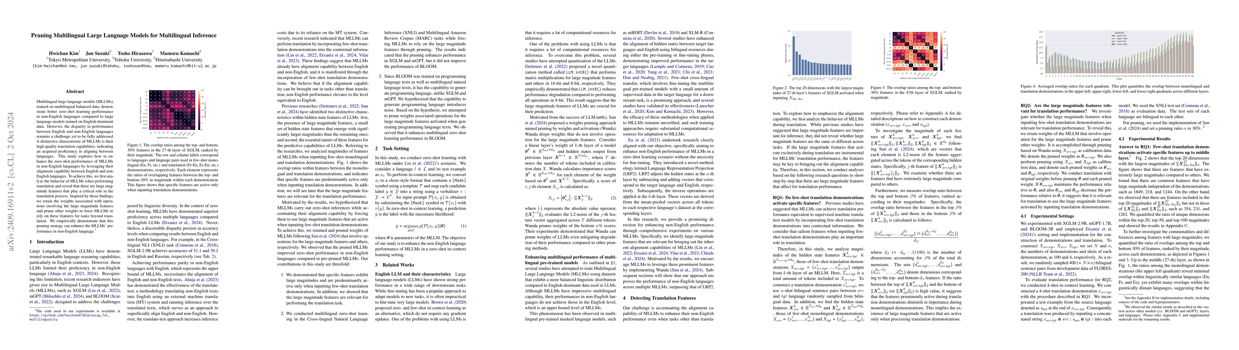 Thumbnail for Pruning Multilingual Large Language Models for Multilingual Inference