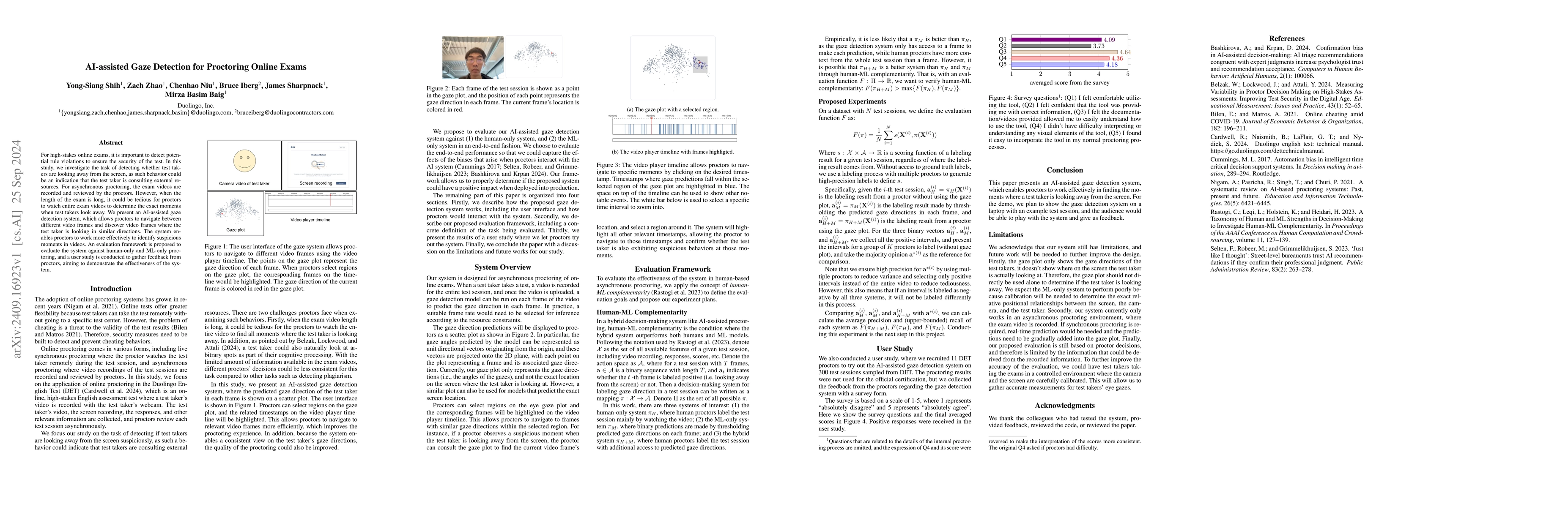 Thumbnail for AI-assisted Gaze Detection for Proctoring Online Exams