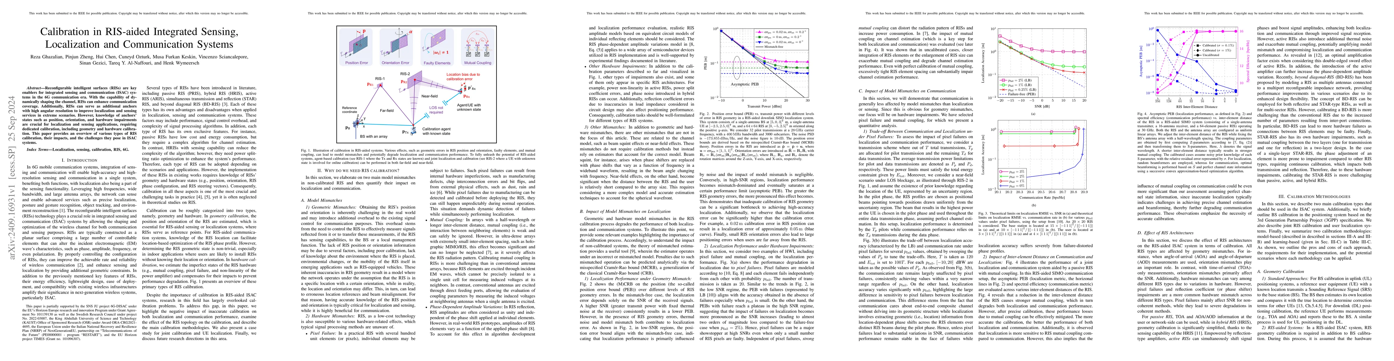 Thumbnail for Calibration in RIS-aided Integrated Sensing, Localization and
  Communication Systems