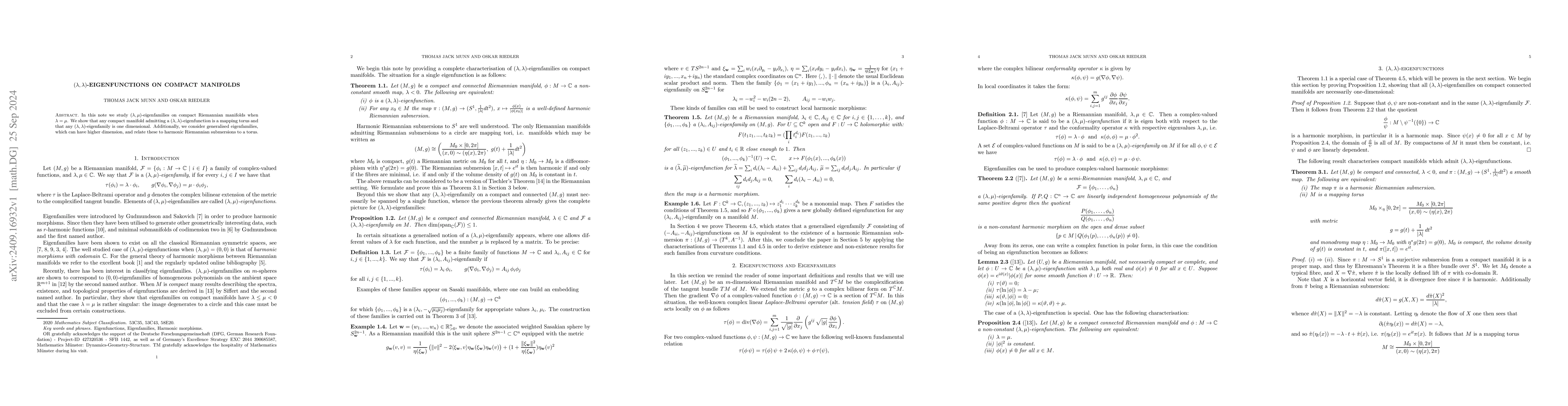 Thumbnail for $(λ,λ)$-eigenfunctions on compact manifolds