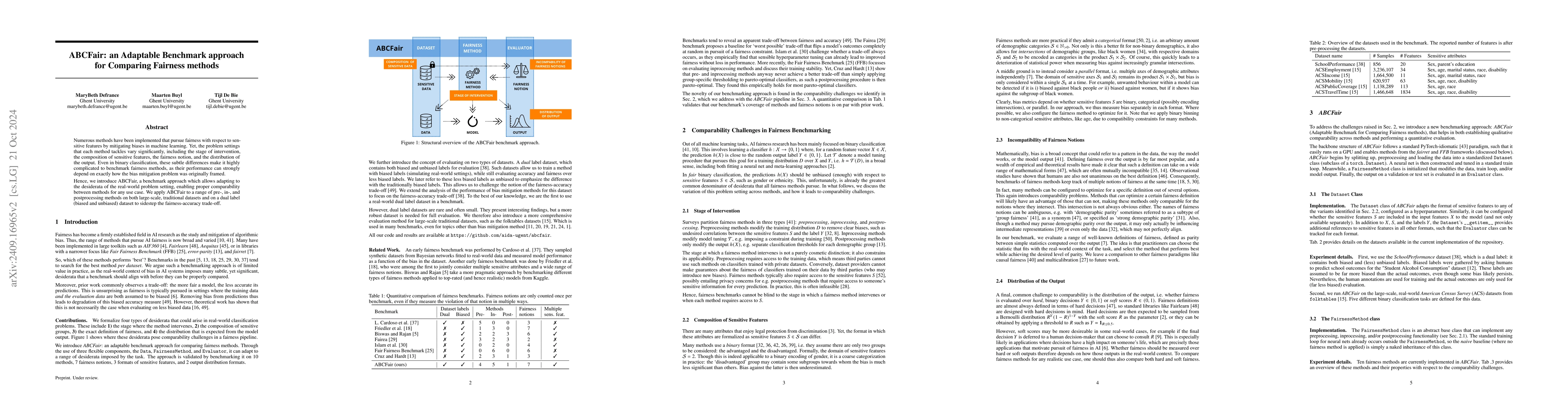 Thumbnail for ABCFair: an Adaptable Benchmark approach for Comparing Fairness Methods