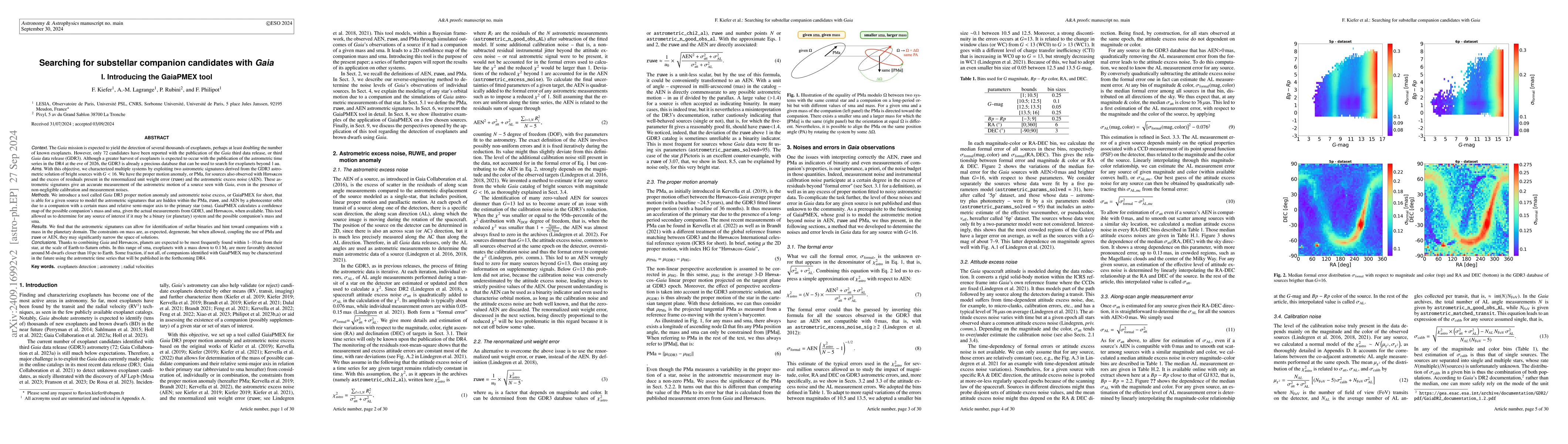 Thumbnail for Searching for substellar companion candidates with Gaia. I. Introducing
  the GaiaPMEX tool