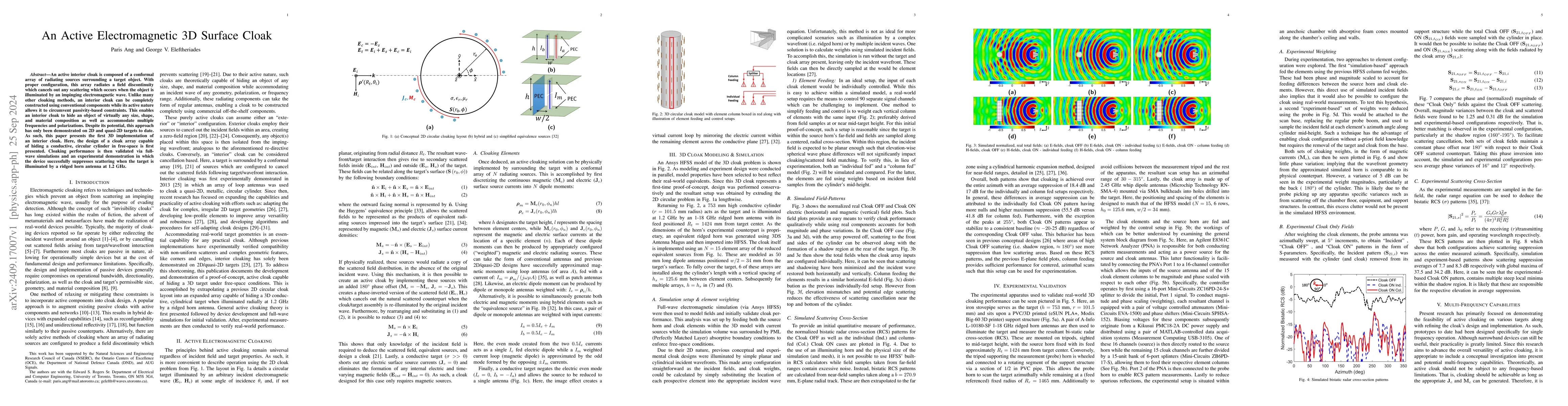 Thumbnail for An Active Electromagnetic 3D Surface Cloak