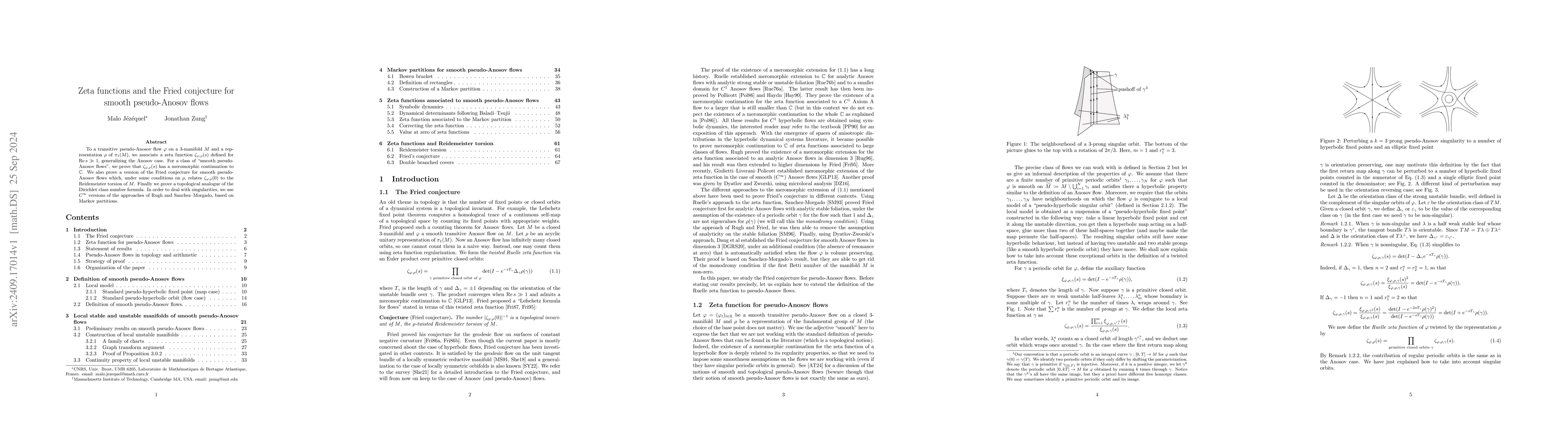Thumbnail for Zeta functions and the Fried conjecture for smooth pseudo-Anosov flows