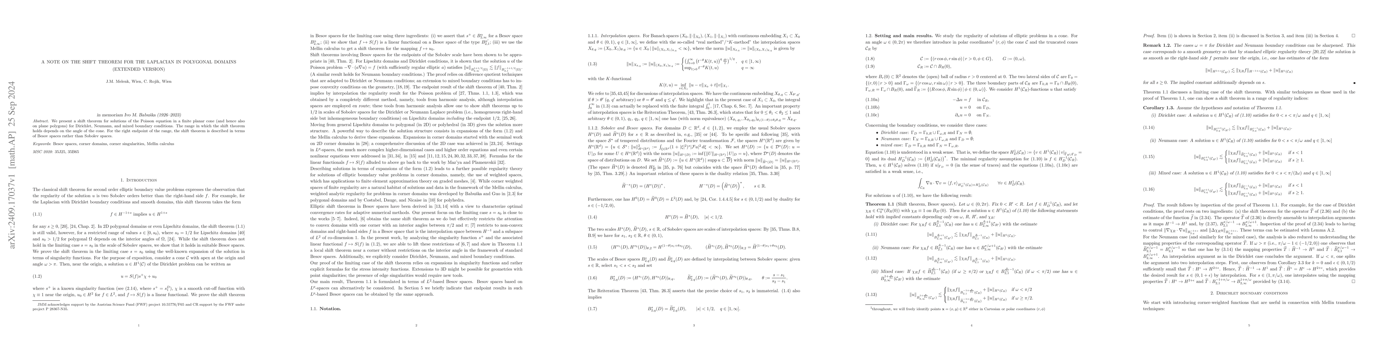 Thumbnail for A note on the shift theorem for the Laplacian in polygonal domains
  (extended version)