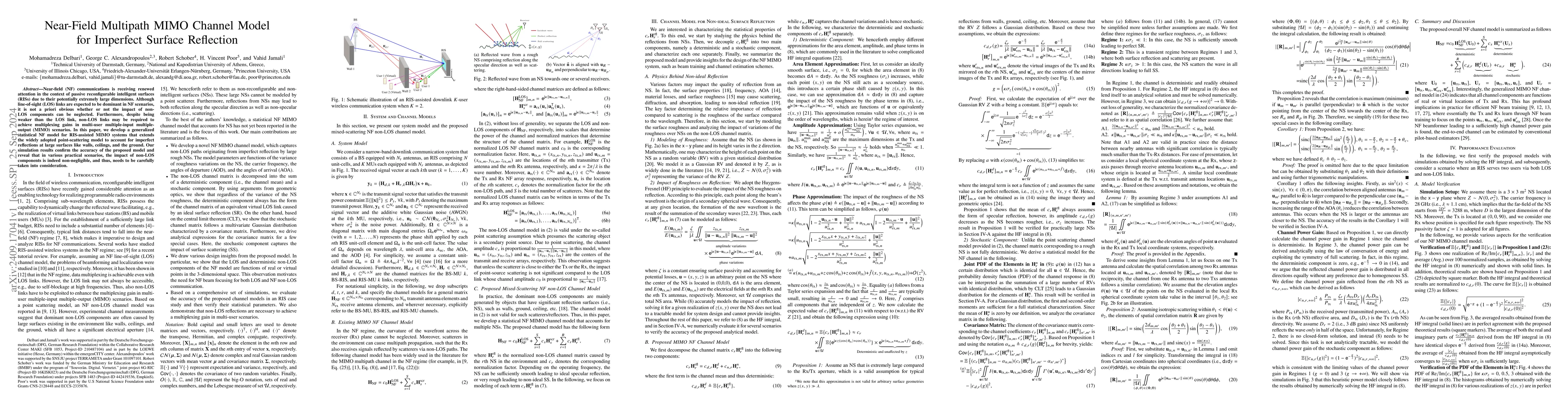 Thumbnail for Near-Field Multipath MIMO Channel Model for Imperfect Surface Reflection