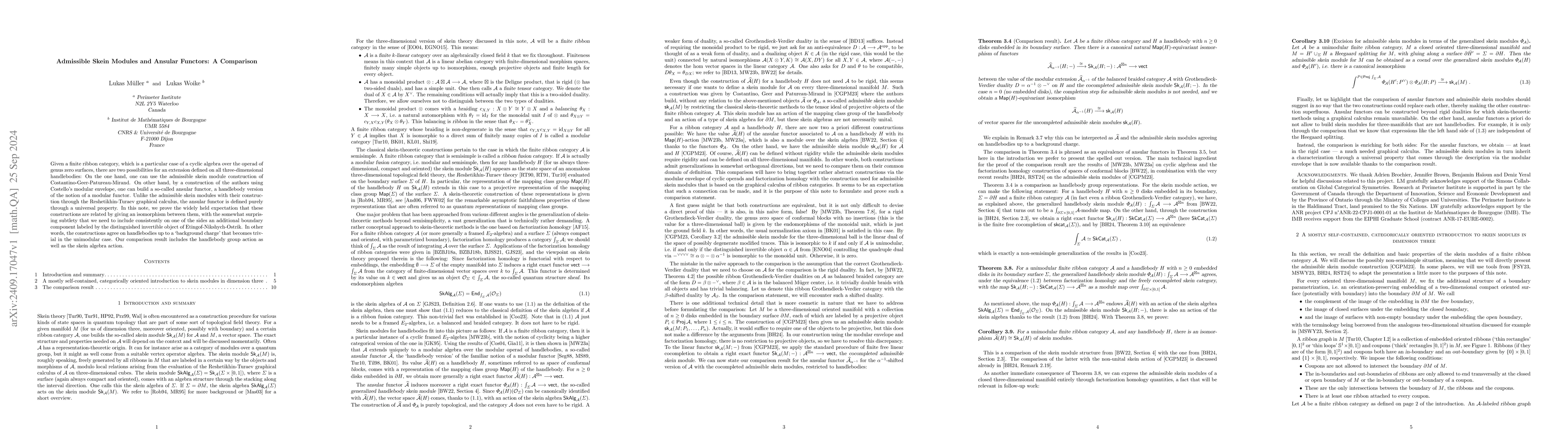 Thumbnail for Admissible Skein Modules and Ansular Functors: A Comparison