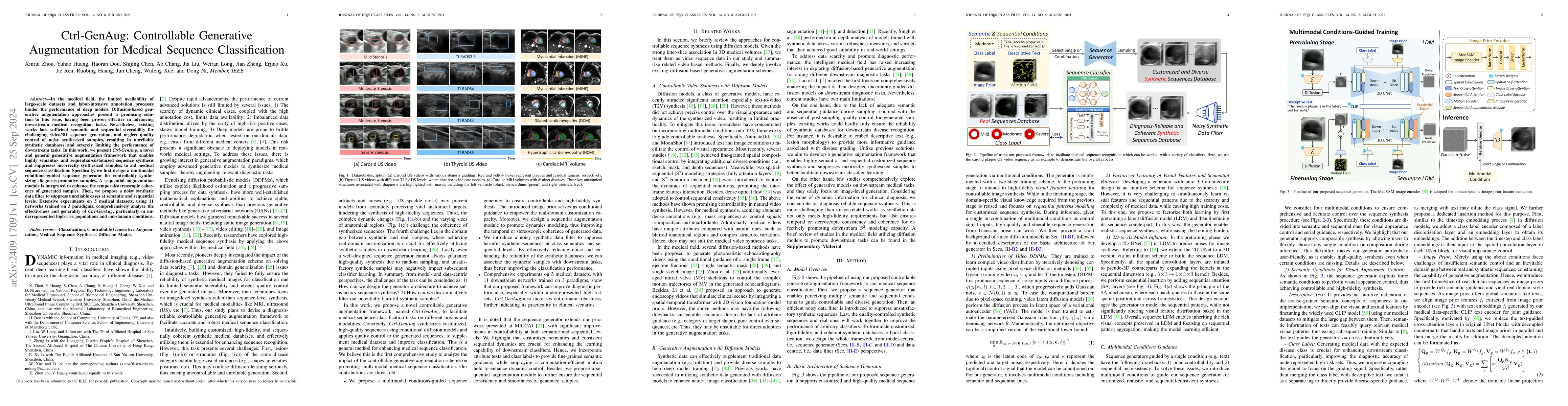 Thumbnail for Ctrl-GenAug: Controllable Generative Augmentation for Medical Sequence
  Classification