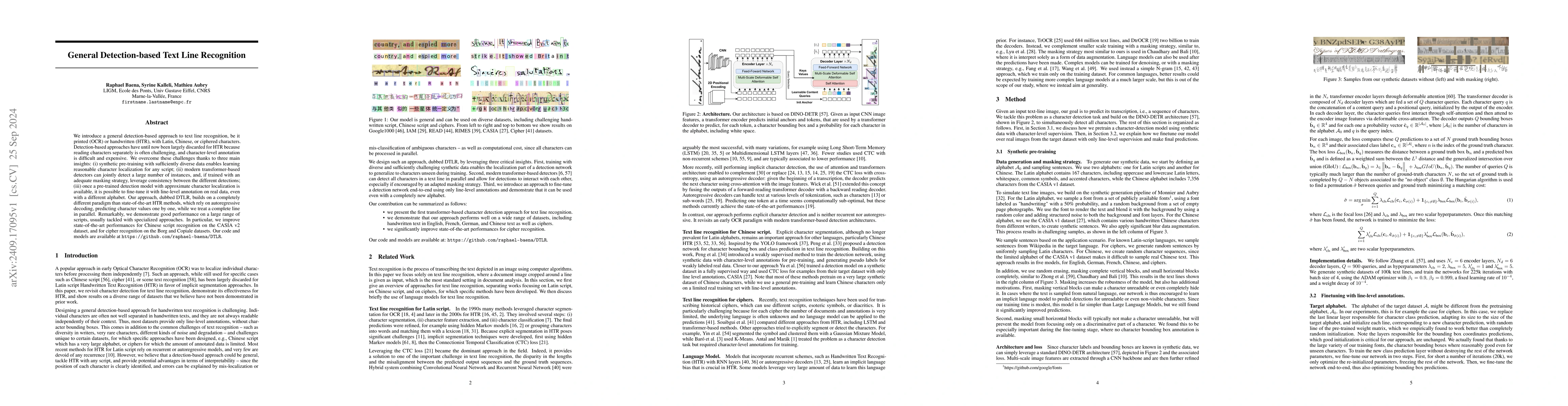 Thumbnail for General Detection-based Text Line Recognition