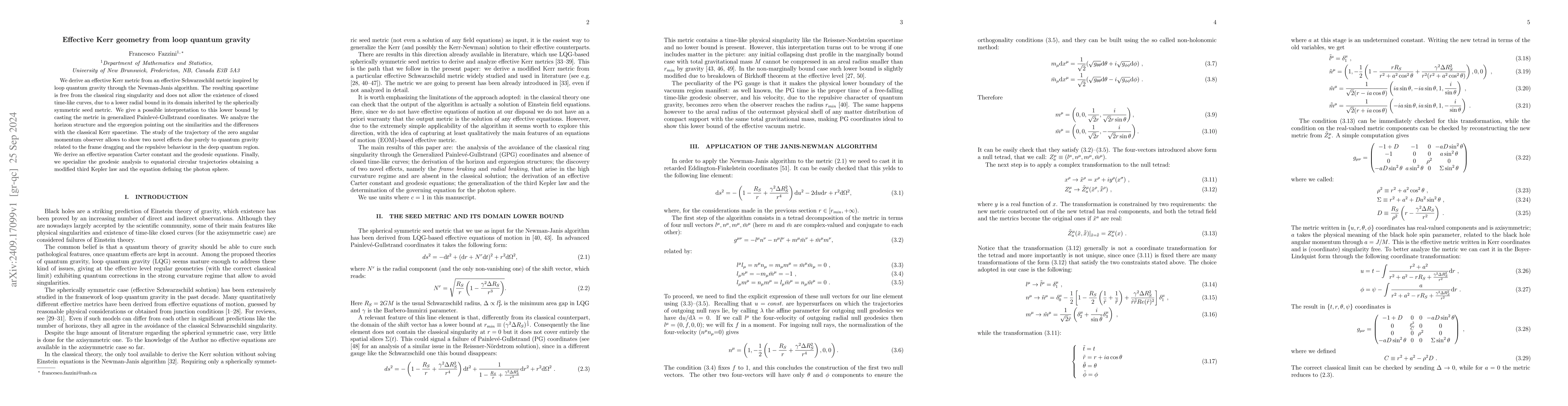 Thumbnail for Effective Kerr geometry from loop quantum gravity