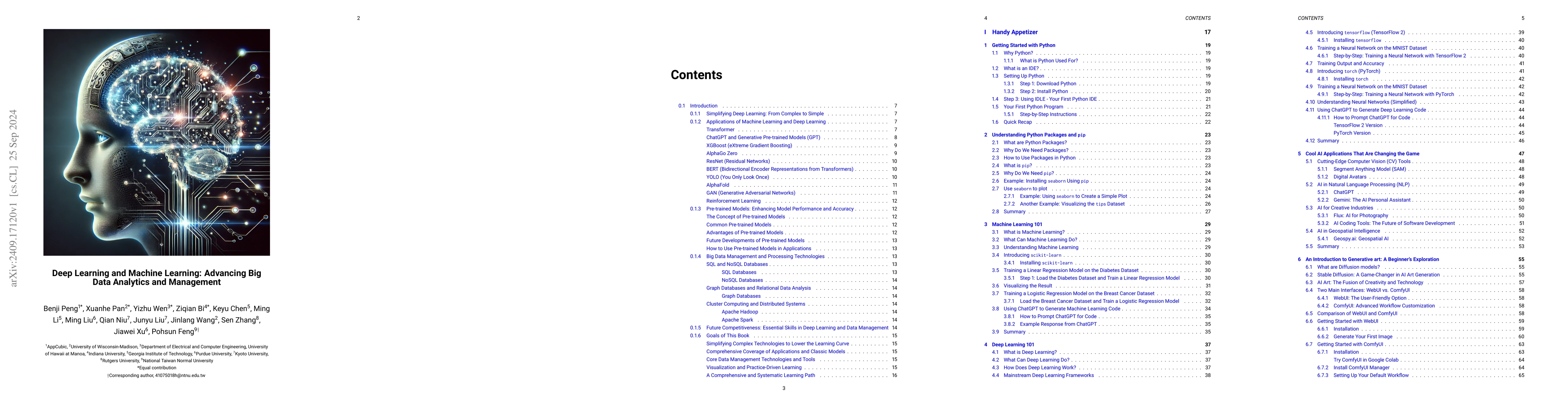 Thumbnail for Deep Learning and Machine Learning, Advancing Big Data Analytics and
  Management: Handy Appetizer