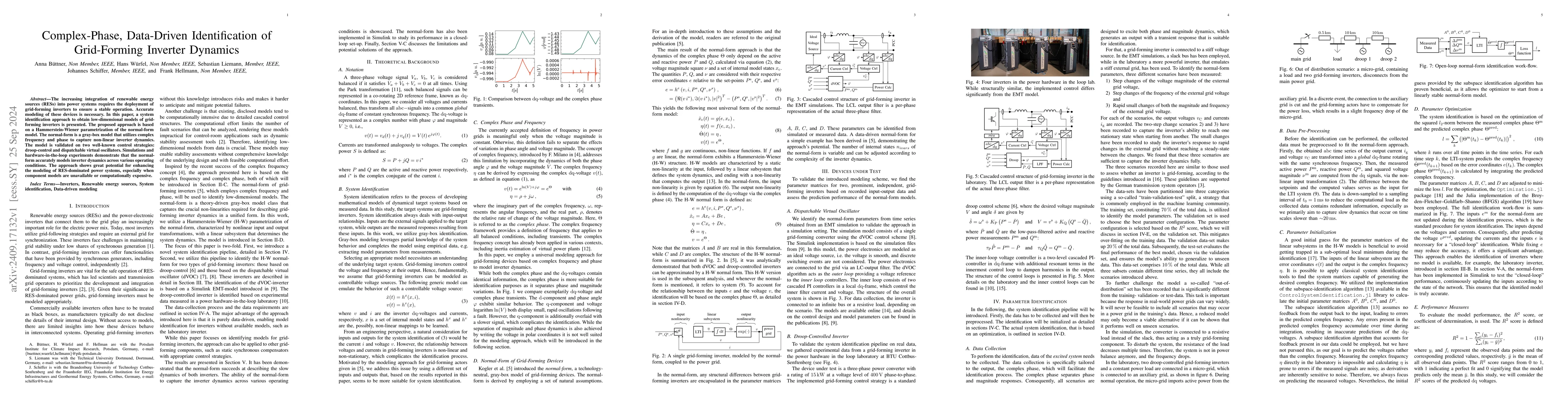 Thumbnail for Complex-Phase, Data-Driven Identification of Grid-Forming Inverter
  Dynamics
