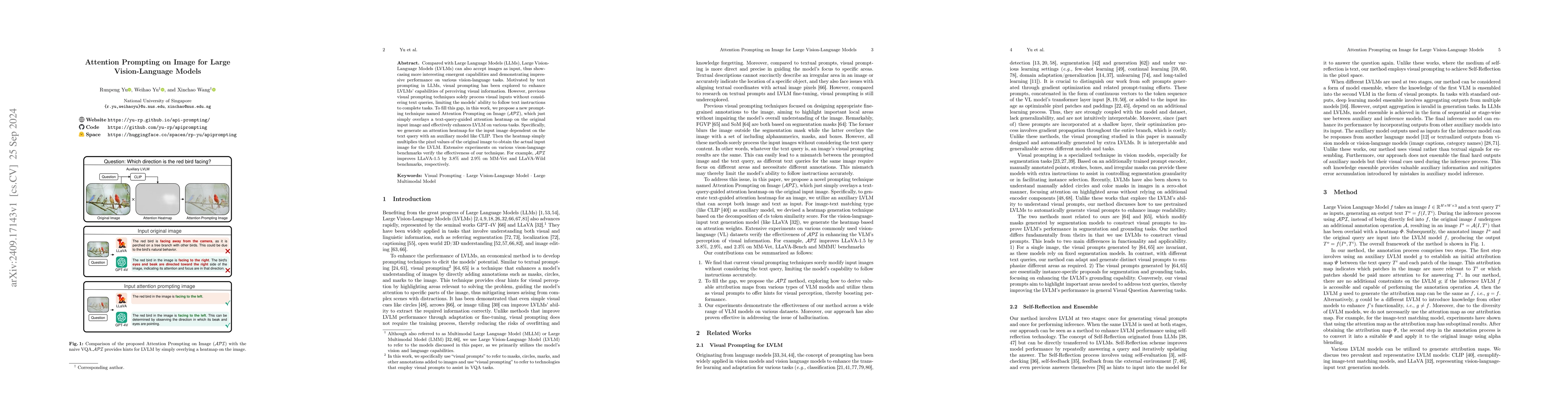 Thumbnail for Attention Prompting on Image for Large Vision-Language Models